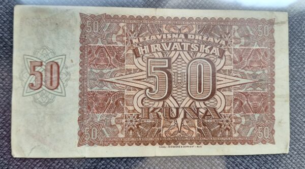 50 Kuna 1941 NDH - Slika 2